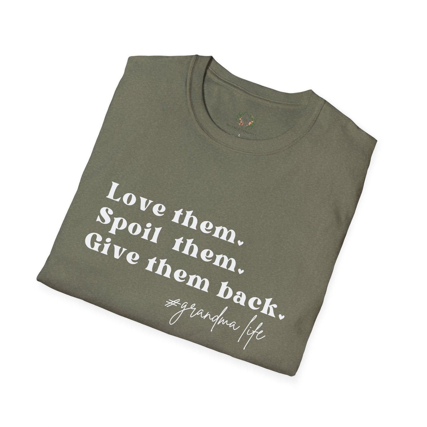 Gifts For Grandma | Grandma T-Shirt | Love Them Spoil Them Give Them Back