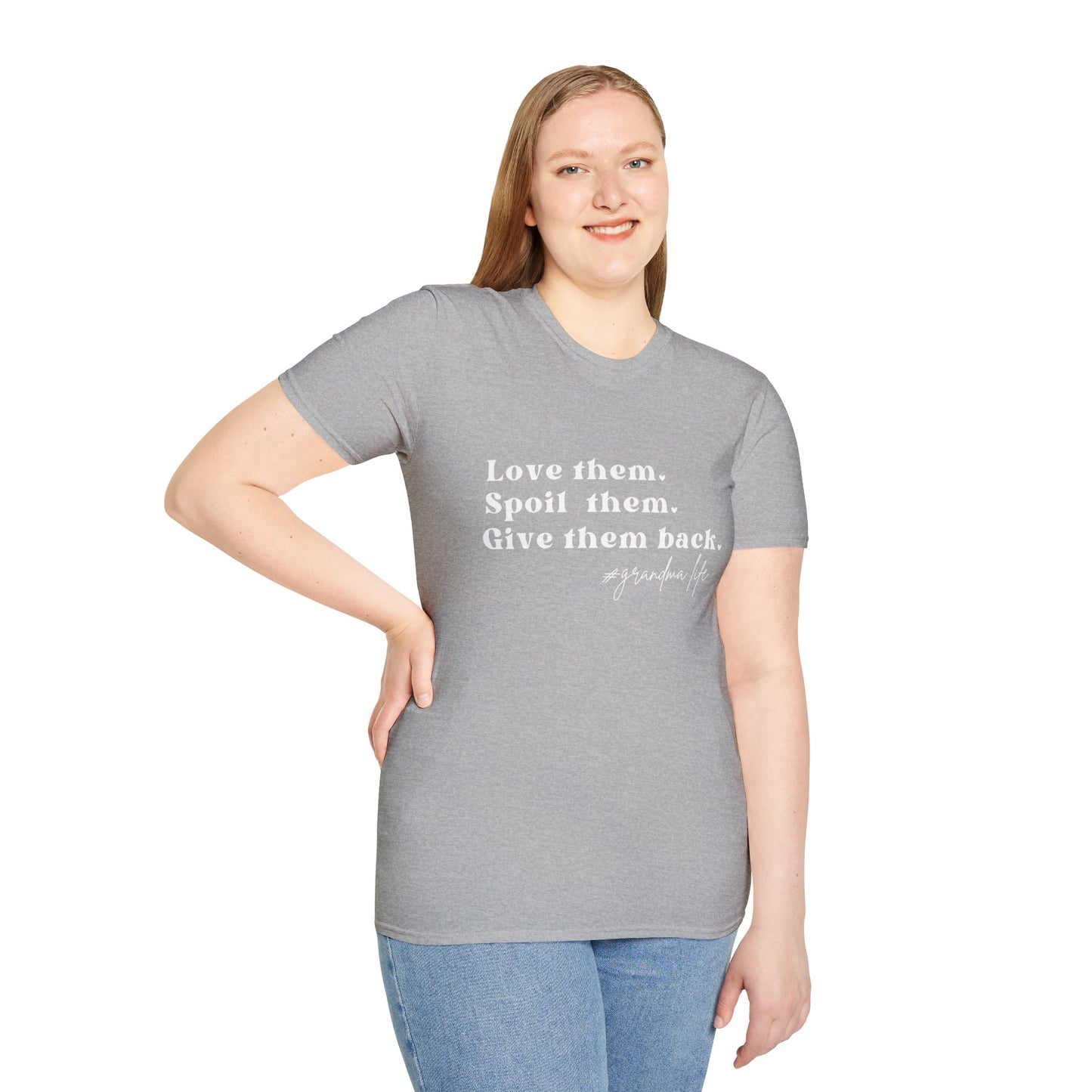 Gifts For Grandma | Grandma T-Shirt | Love Them Spoil Them Give Them Back