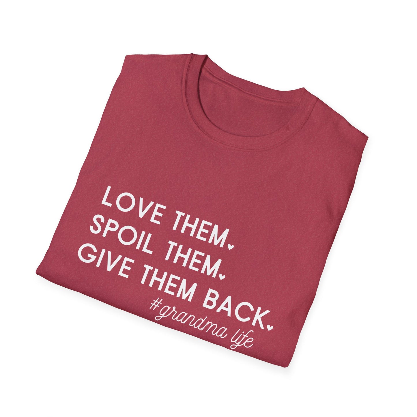 Gifts For Grandma | Grandma T-Shirt | Love Them Spoil Them Give Them Back