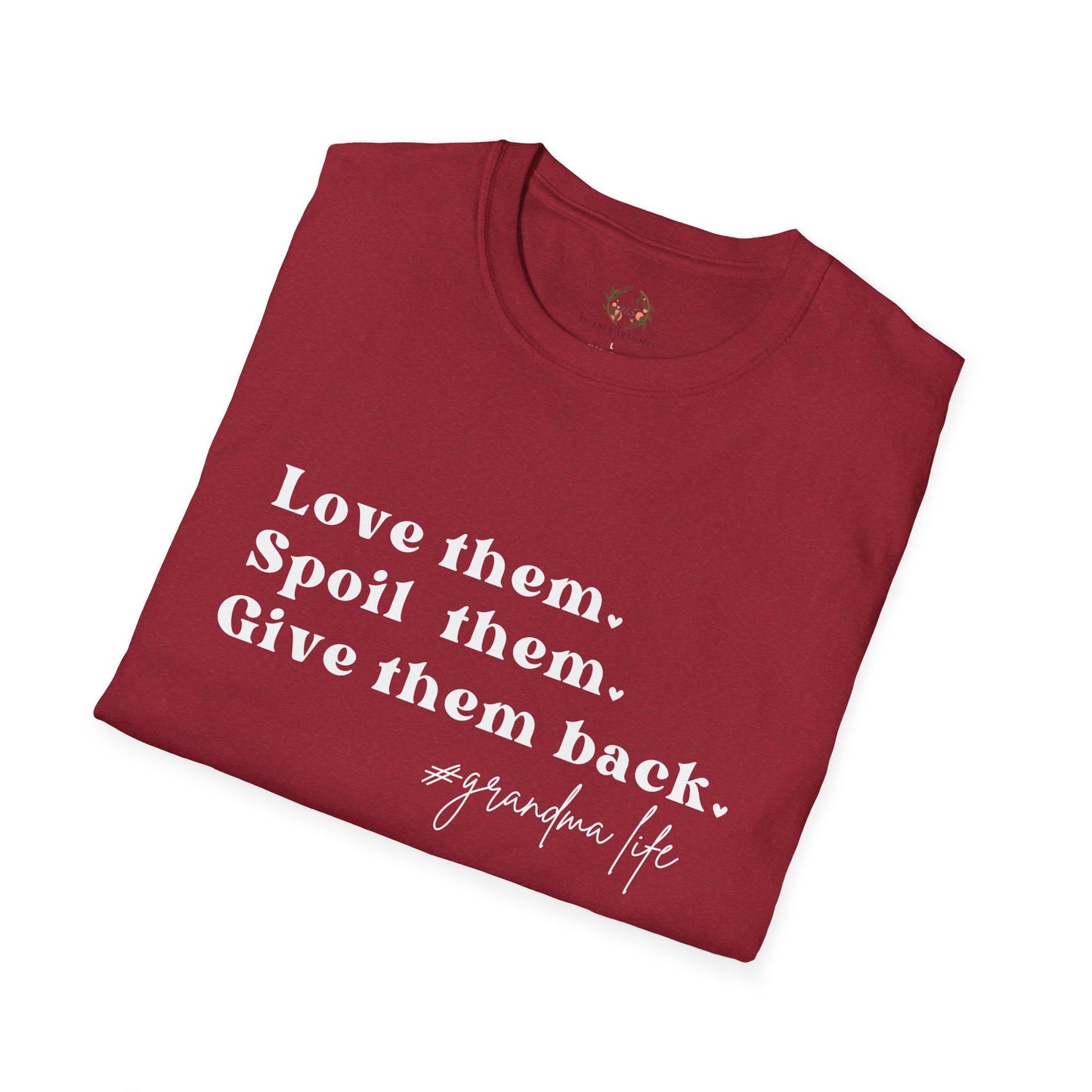 Gifts For Grandma | Grandma T-Shirt | Love Them Spoil Them Give Them Back