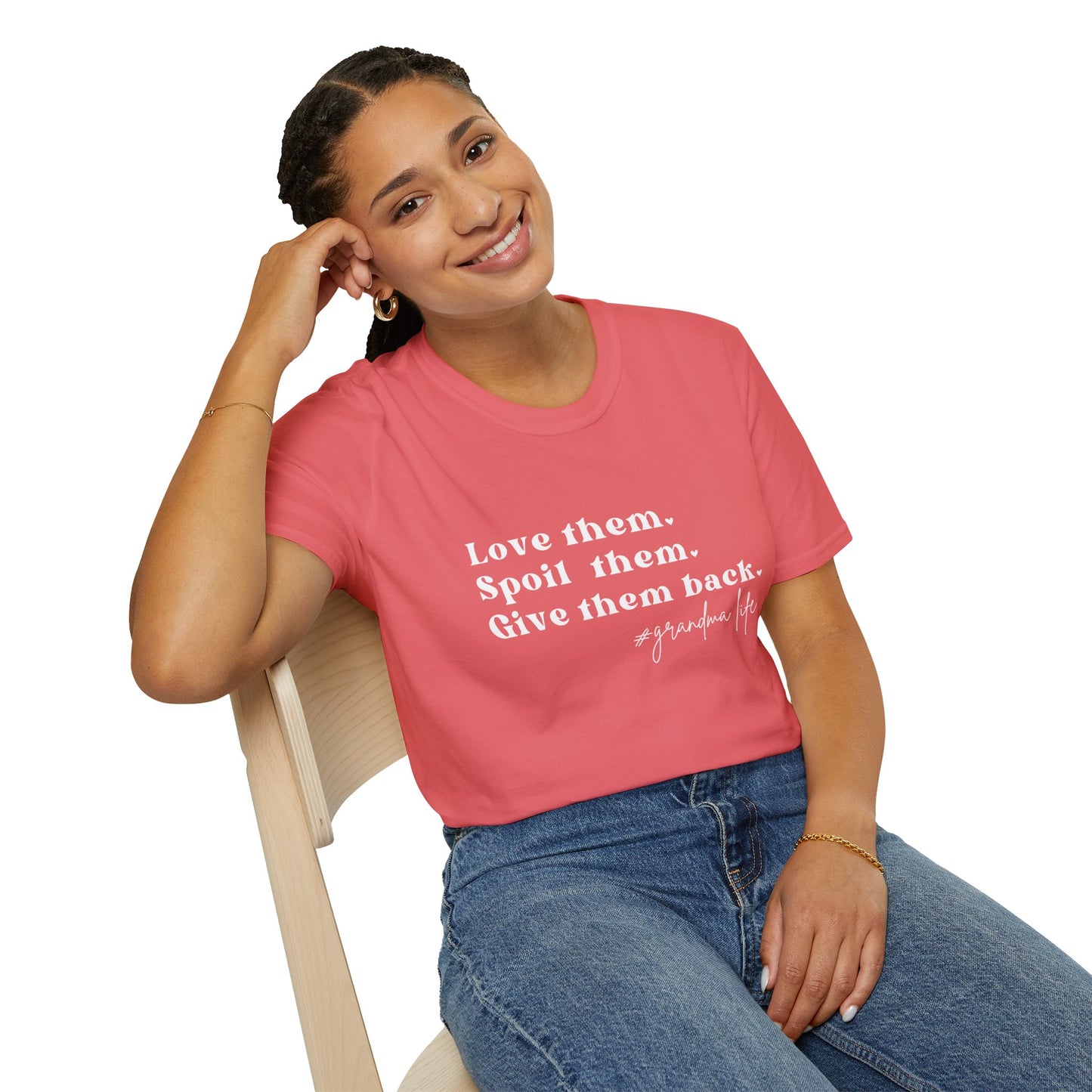 Gifts For Grandma | Grandma T-Shirt | Love Them Spoil Them Give Them Back