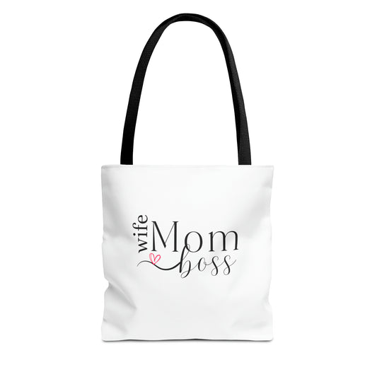 Gifts For Mom | Mom Wife Boss Tote Bag (AOP)