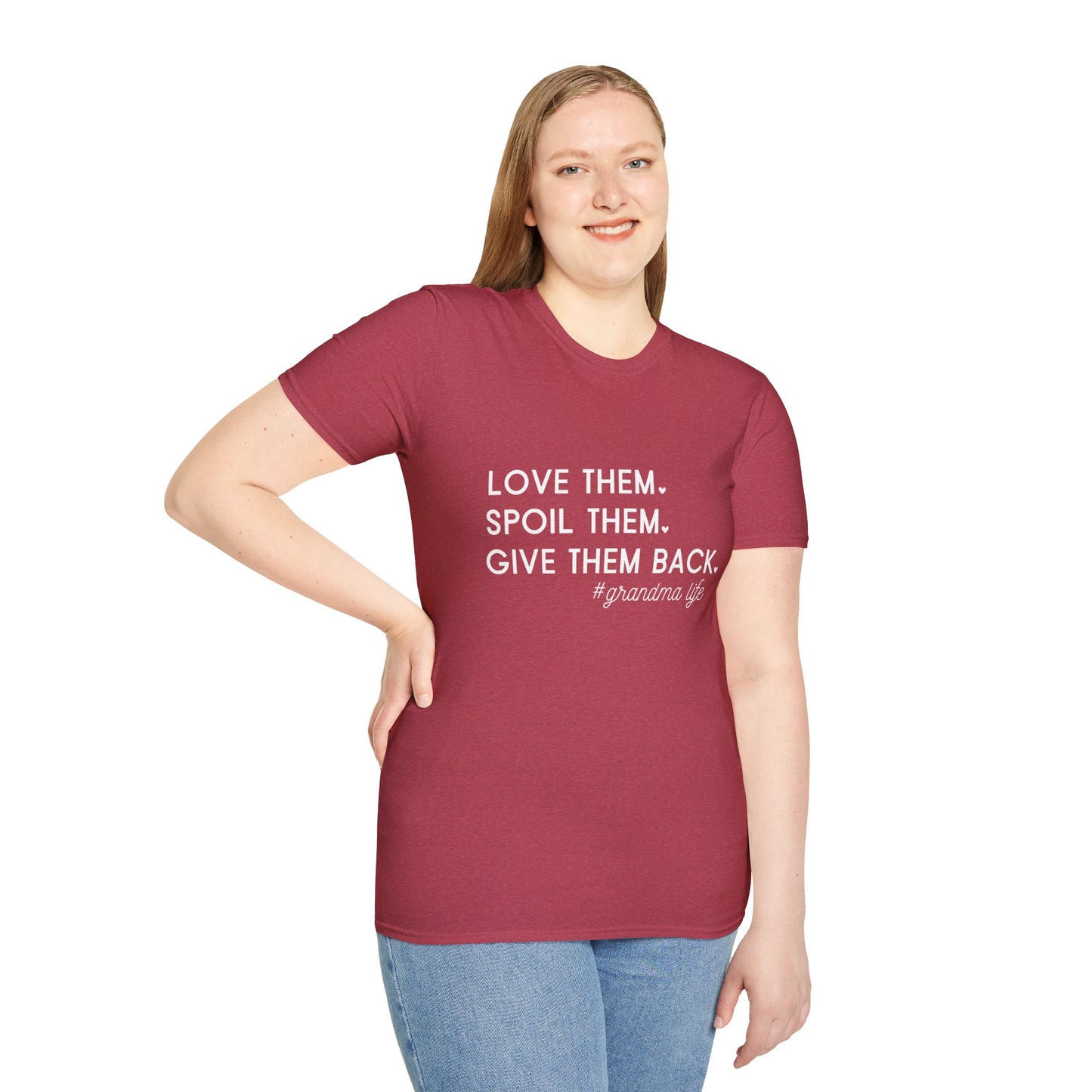 Gifts For Grandma | Grandma T-Shirt | Love Them Spoil Them Give Them Back