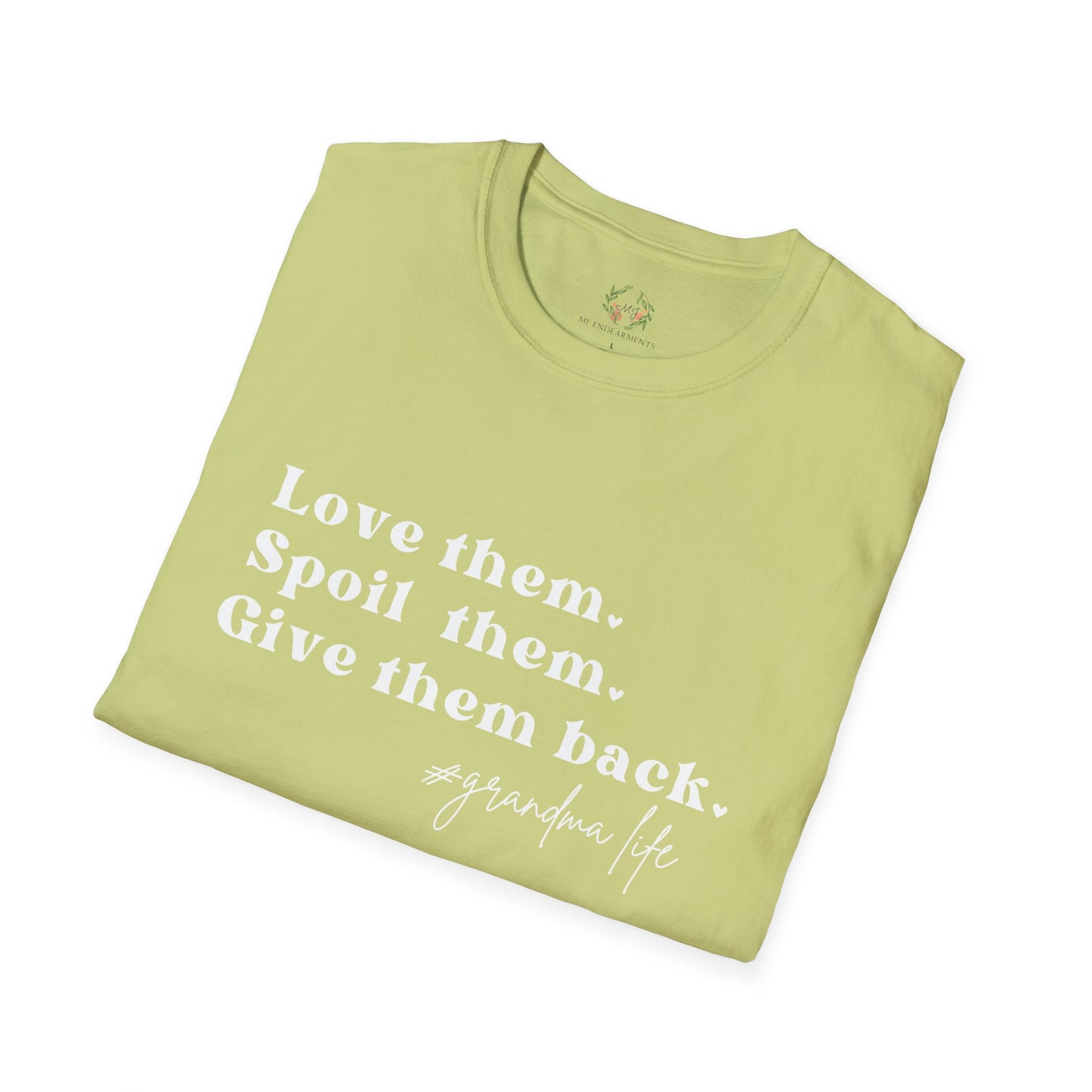 Gifts For Grandma | Grandma T-Shirt | Love Them Spoil Them Give Them Back