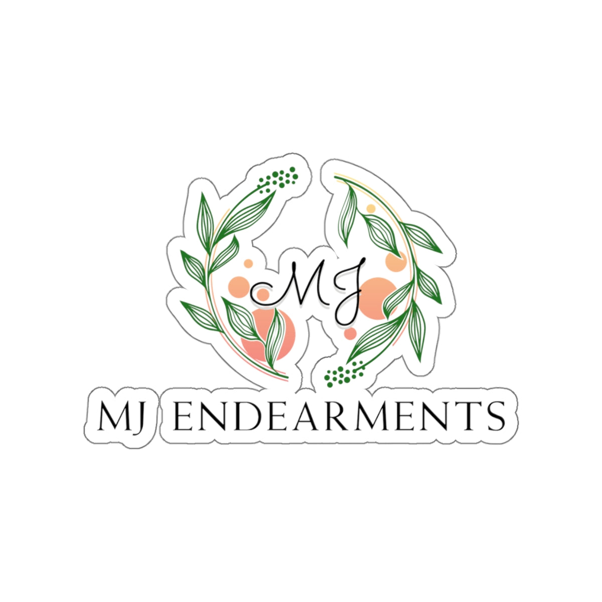 MJ Endearments Logo Sticker