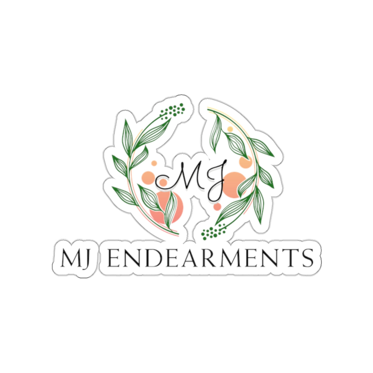 MJ Endearments Logo Sticker