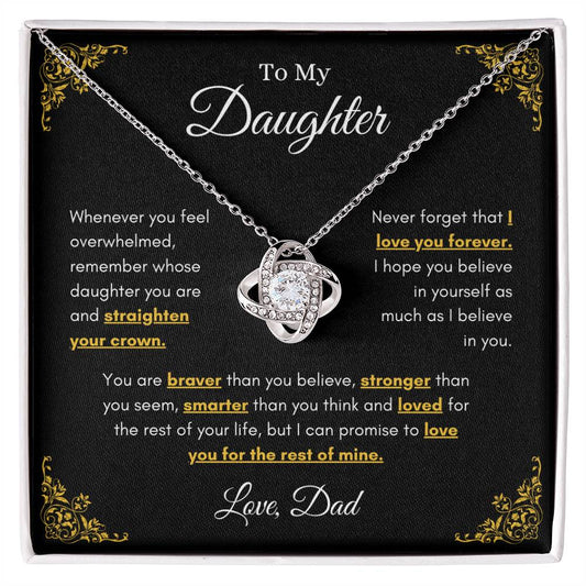 Daughter Gift | To My Daughter Necklace Gift From Dad